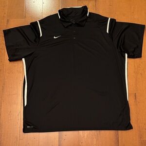 Nike Black Polo Shirt with White Accents